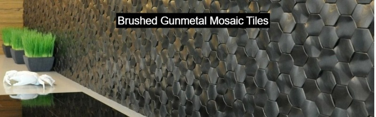 Brushed Gun Metal Tiles